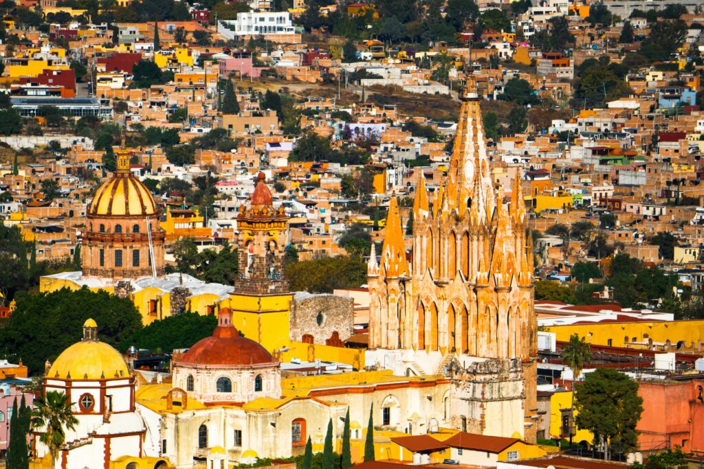 Explore the vibrant architecture of San Miguel de Allende, a UNESCO World Heritage site.